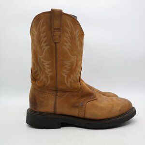 Ariat Sierra Saddle Men's 12 D Brown Suede Leather Cowboy Western Work Boot